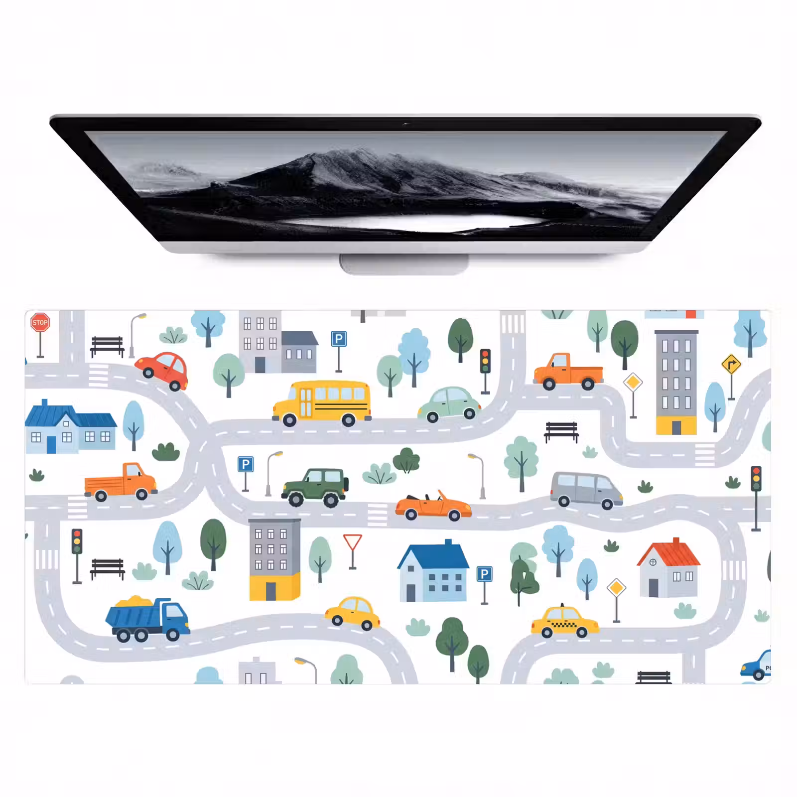 Bureau onderlegger - Stad - Verkeer - Patroon — 1
