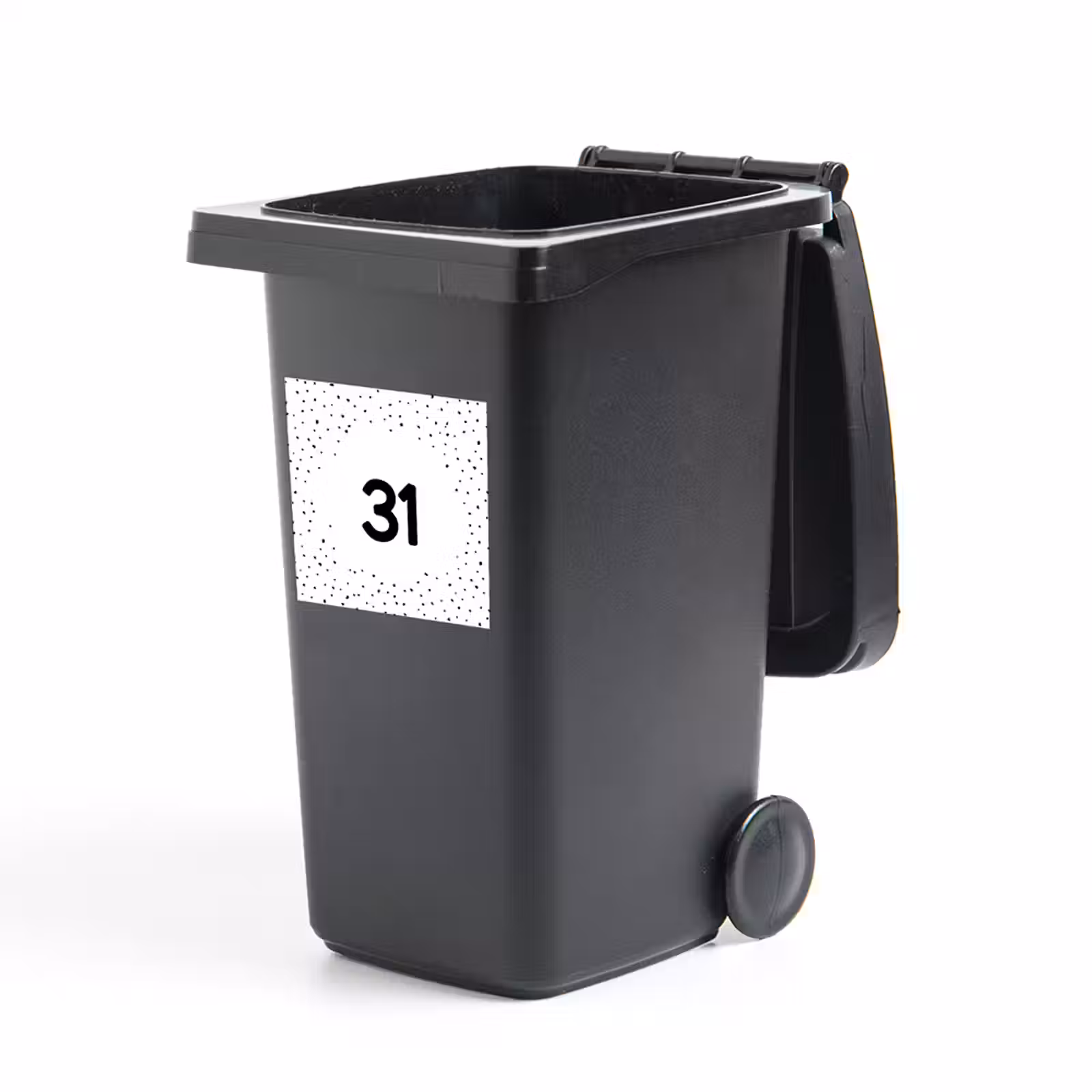 Container sticker huisnummer vierkant — 1