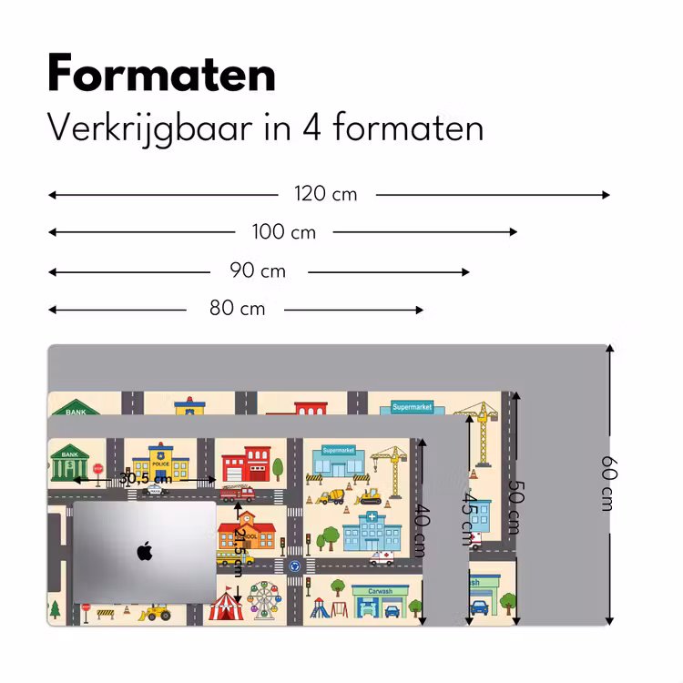 Bureau onderlegger - Stad - Gebouwen - Wegen — 8