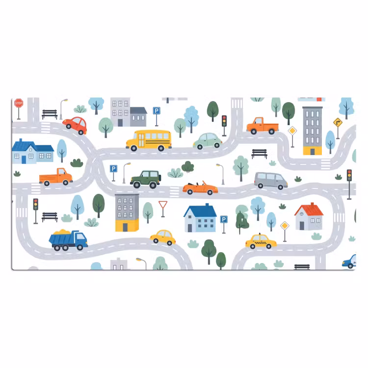 Bureau onderlegger - Stad - Verkeer - Patroon — 2