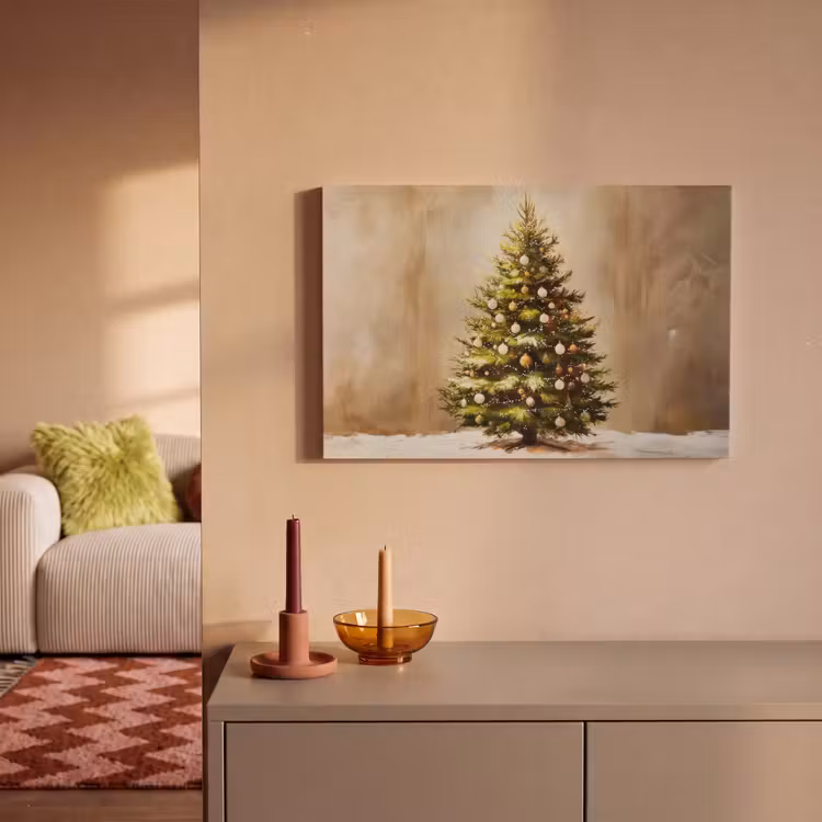 Canvas schilderij - Kerst - Sfeer - Groen — 2