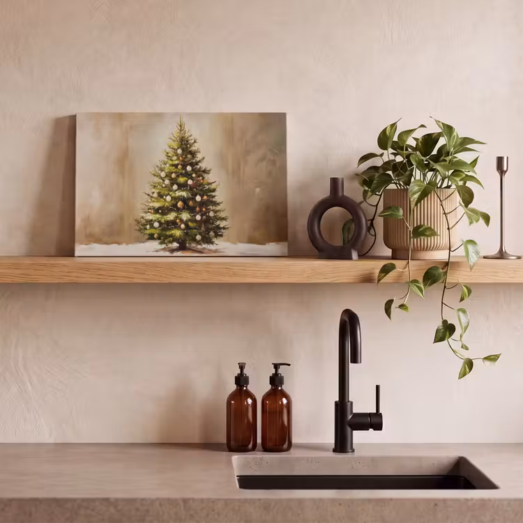 Canvas schilderij - Kerst - Sfeer - Groen — 3