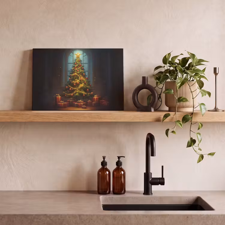 Canvas schilderij - Kerstboom - Cadeau - Kerst - Winter — 3