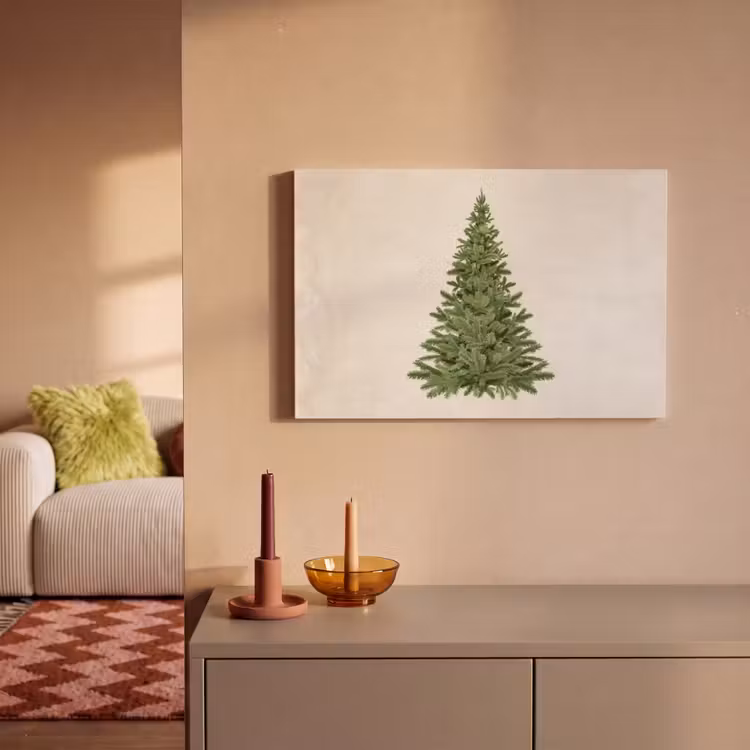 Canvas schilderij - Kerstboom - Groen - Kerstmis - Feestdagen — 2