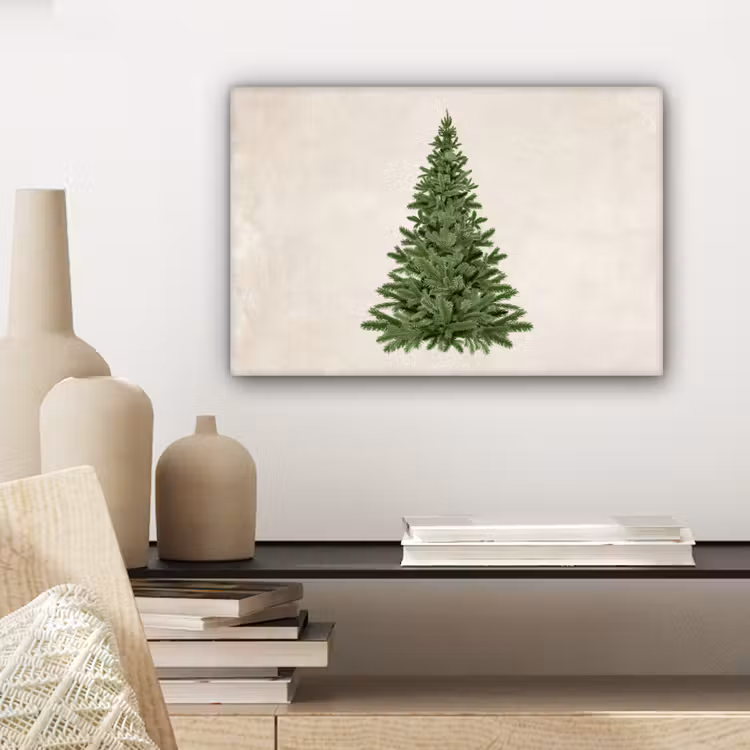 Canvas schilderij - Kerstboom - Groen - Kerstmis - Feestdagen — 5