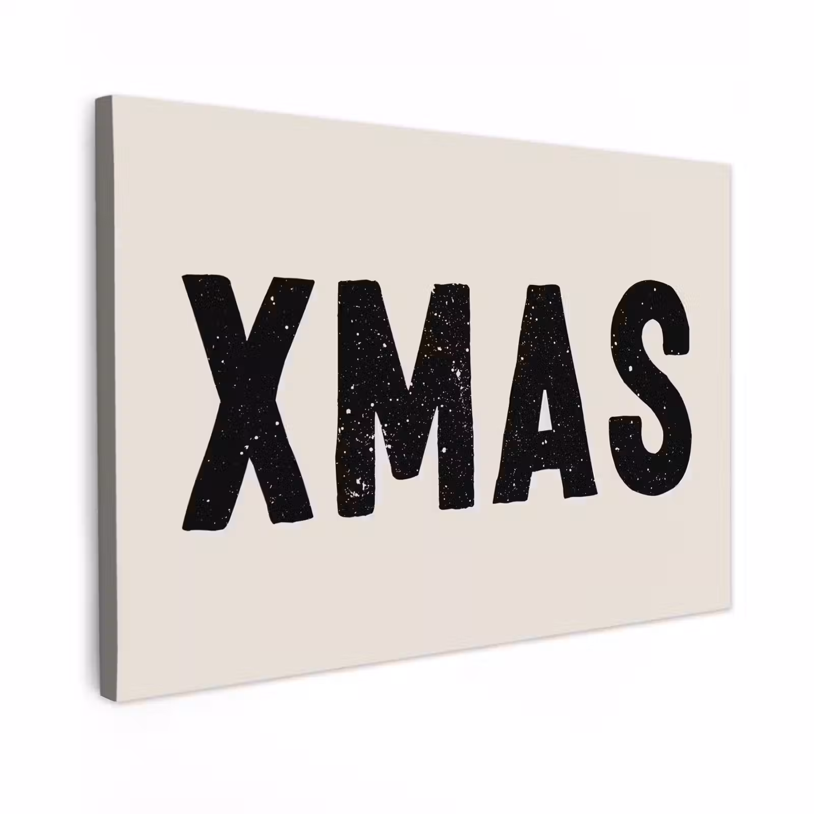 Canvas schilderij - Kerst - Beige - Quotes - Xmas - Feestdagen — 1