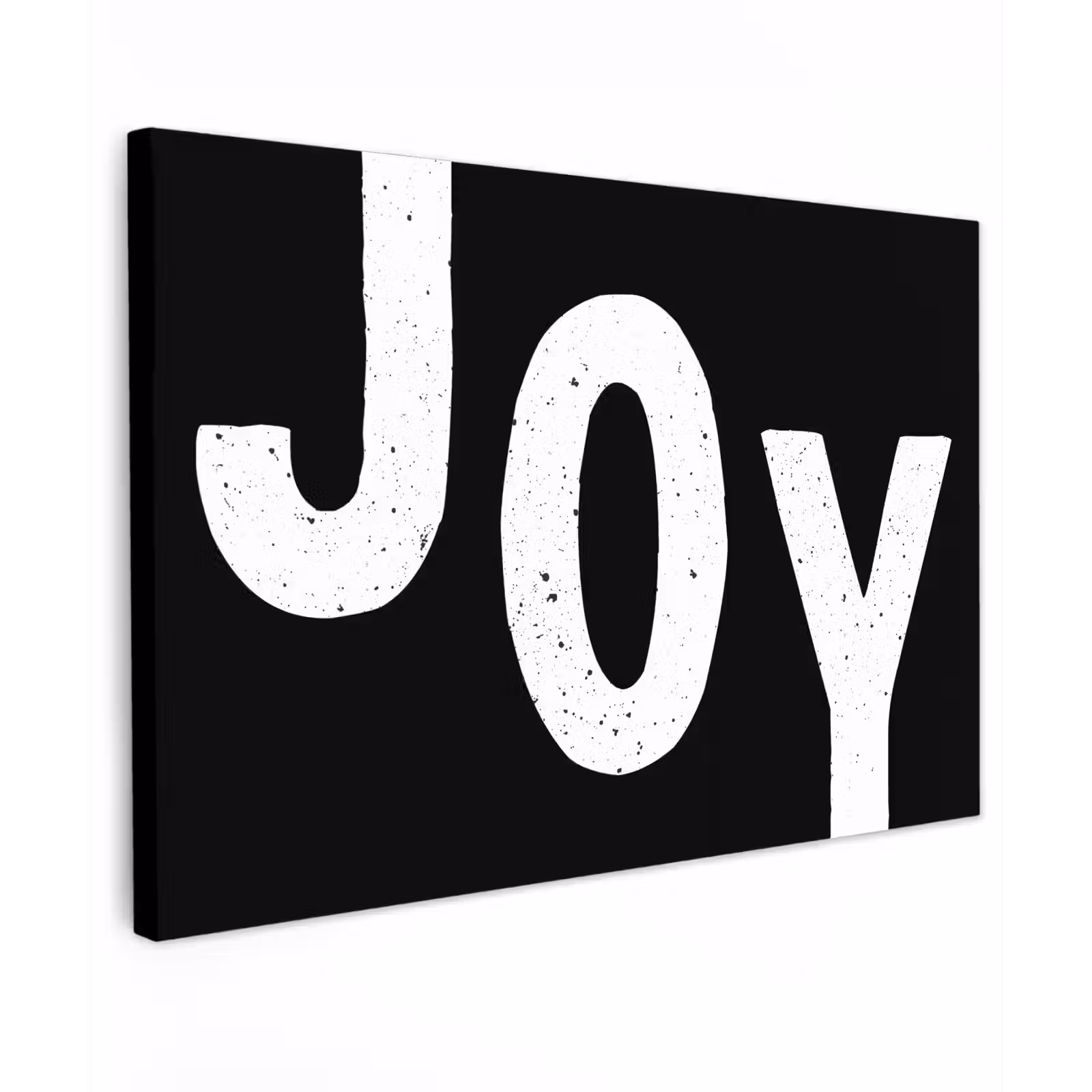 Canvas schilderij - Kerstmis - Quotes - Joy - Zwart - Feest — 1