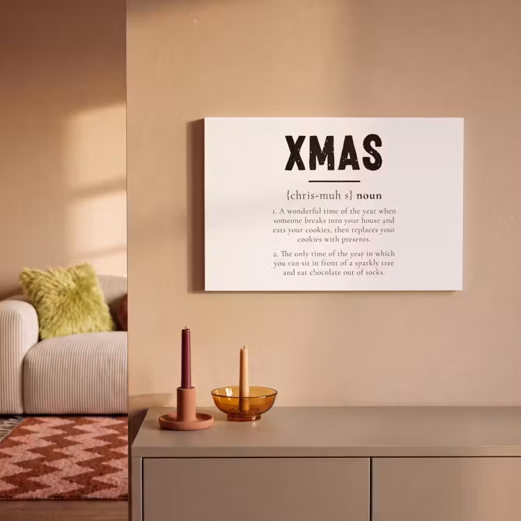 Canvas schilderij - Kerst - Wit - Xmas - Quotes - Feestdagen — 2