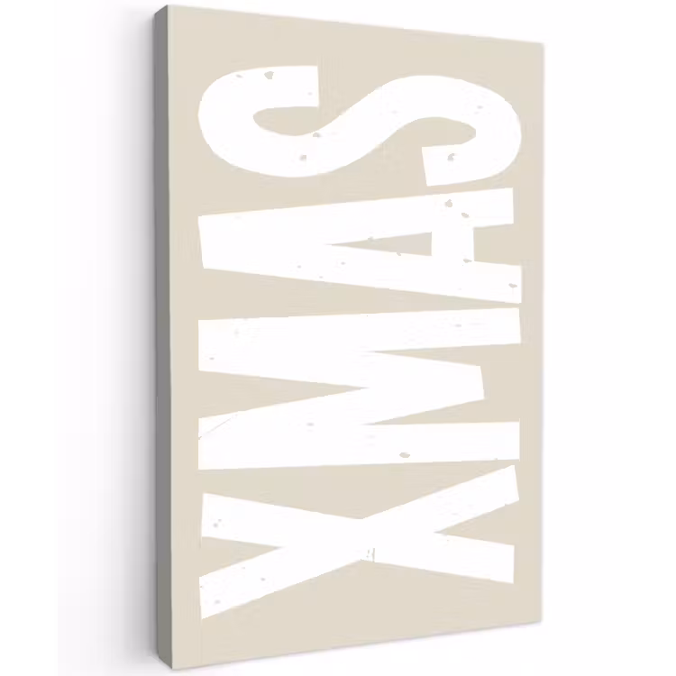 Canvas schilderij - Xmas - Kerst - Japandi - Kerstversiering — 1