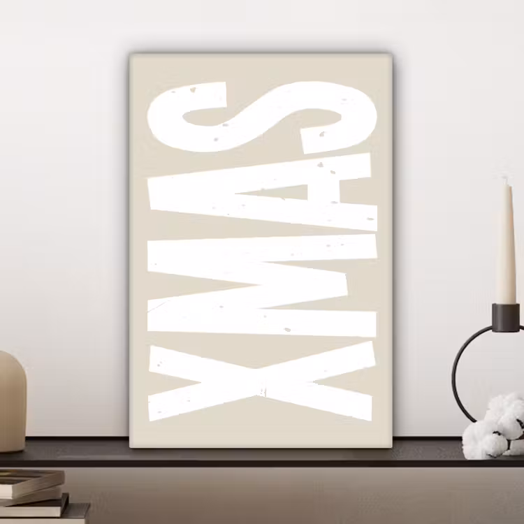 Canvas schilderij - Xmas - Kerst - Japandi - Kerstversiering — 5