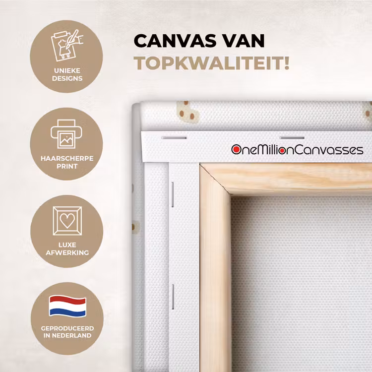 Canvas schilderij - Illustratie - Kerstsokken - Wit — 1
