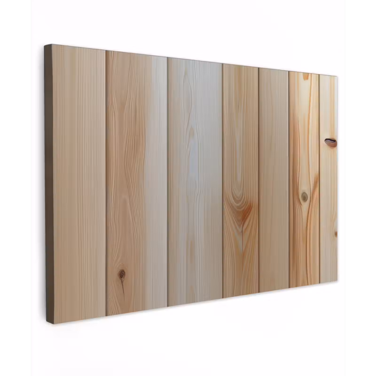 Canvas schilderij - Hout - Planken - Licht — 1