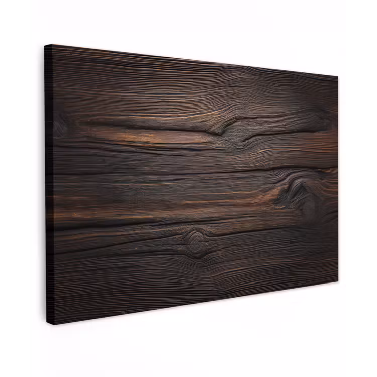 Canvas schilderij - Hout - Grillige nerven — 1