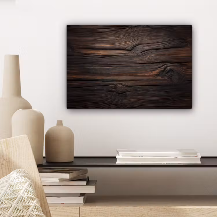 Canvas schilderij - Hout - Grillige nerven — 5