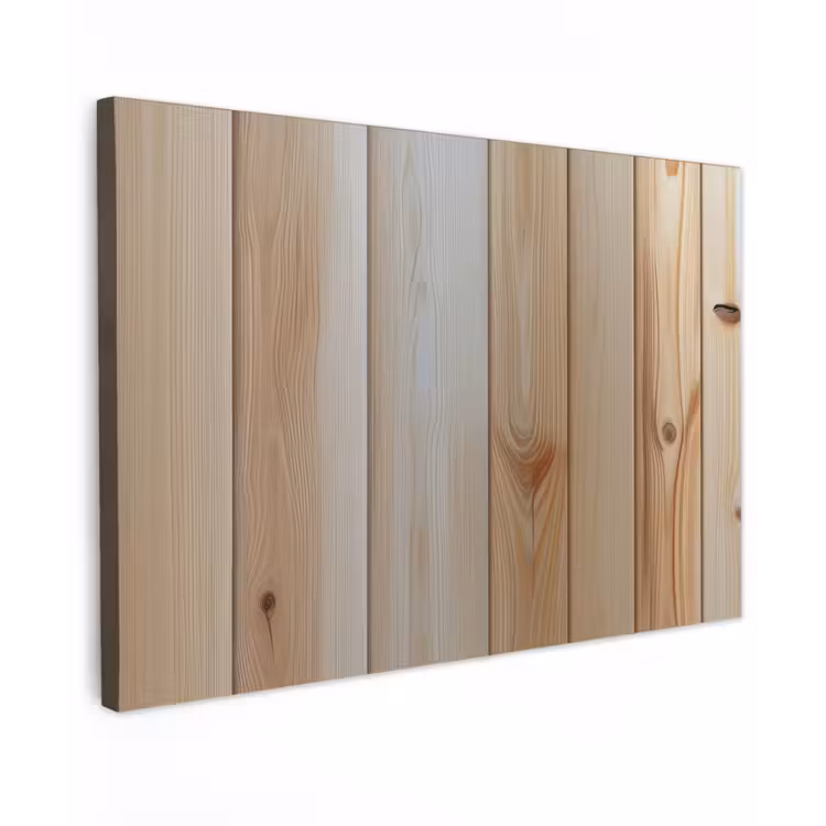 Canvas schilderij - Hout - Planken - Licht — 1