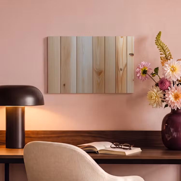Canvas schilderij - Hout - Planken - Licht — 4