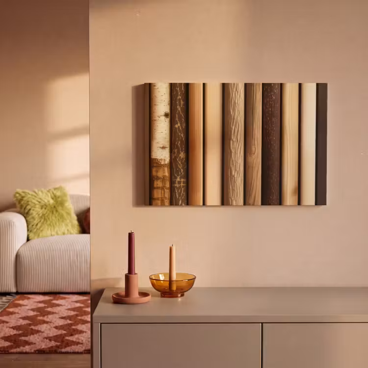 Canvas schilderij - Hout - Planken - Natuurlijk — 2