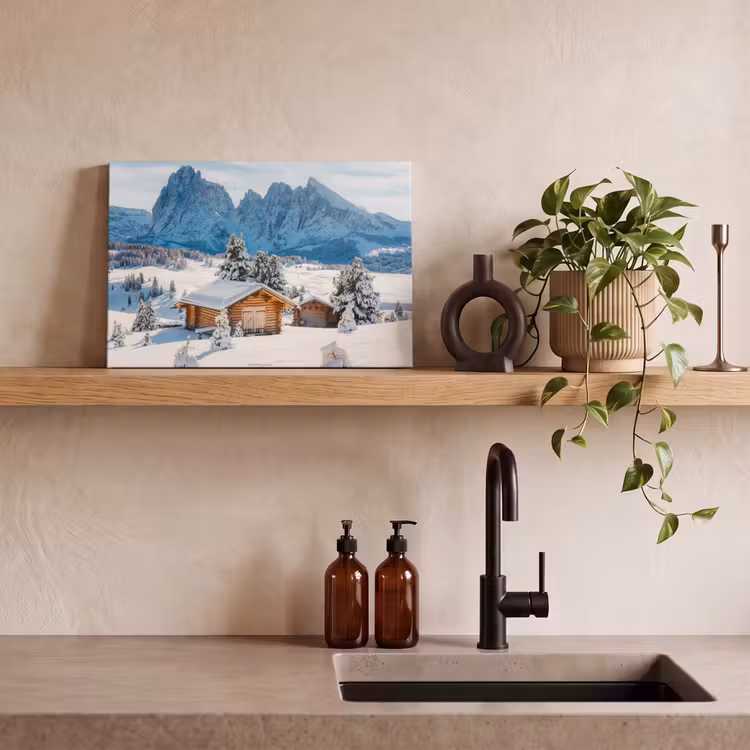Canvas schilderij - Landschap - Winter - Sneeuw — 3