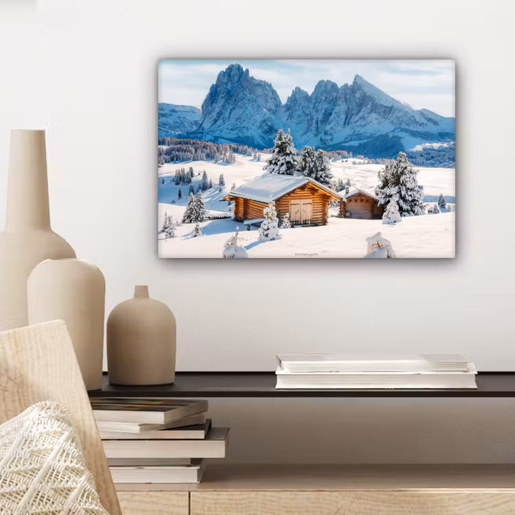 Canvas schilderij - Landschap - Winter - Sneeuw — 5