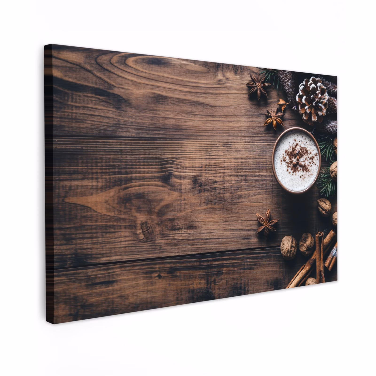 Canvas schilderij - Hout - Landelijk - Warm - Natuur — 1