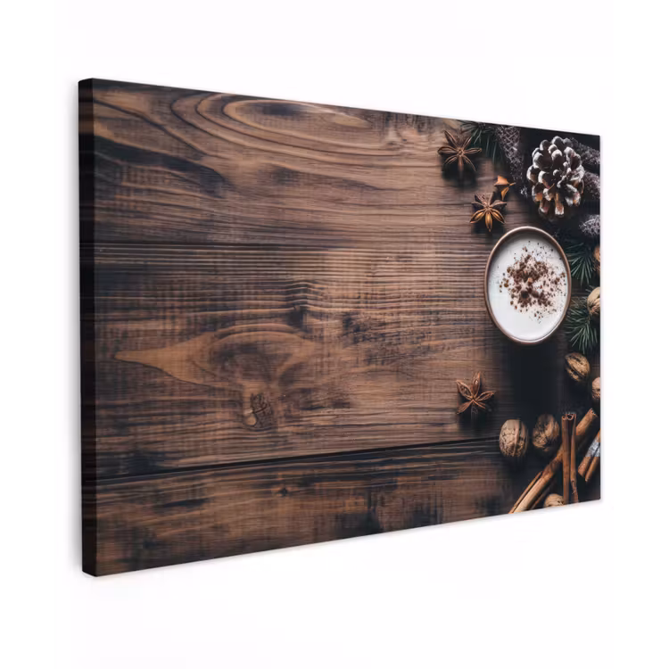 Canvas schilderij - Hout - Landelijk - Warm - Natuur — 1