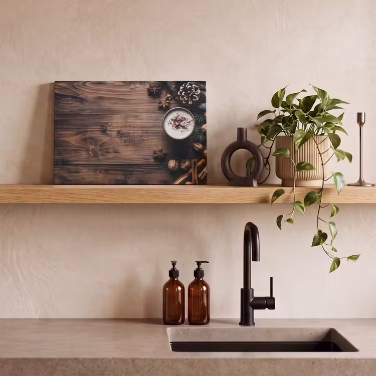 Canvas schilderij - Hout - Landelijk - Warm - Natuur — 3