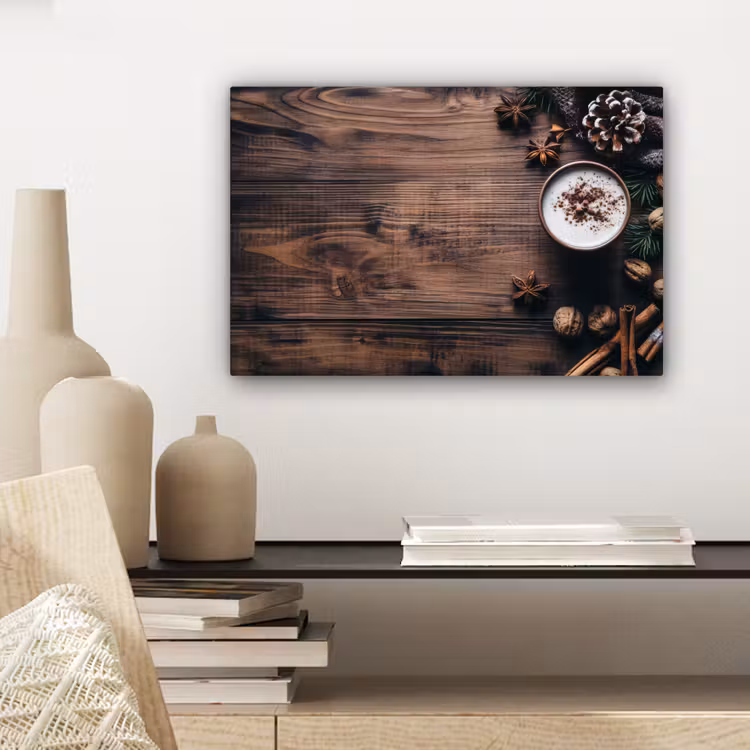 Canvas schilderij - Hout - Landelijk - Warm - Natuur — 5