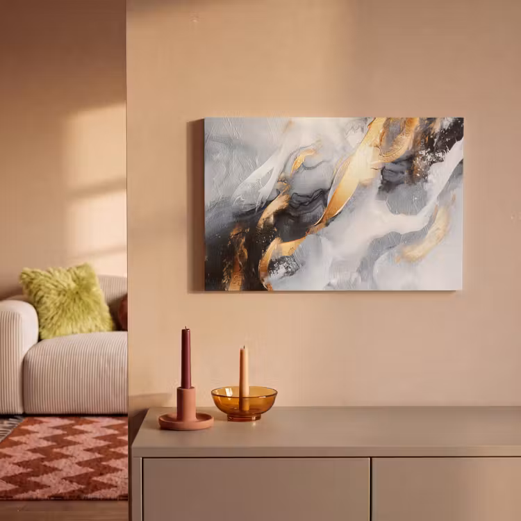 Canvas schilderij - Kunst - Goud - Luxe - Abstract - Modern — 2