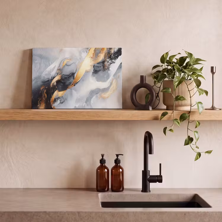 Canvas schilderij - Kunst - Goud - Luxe - Abstract - Modern — 3