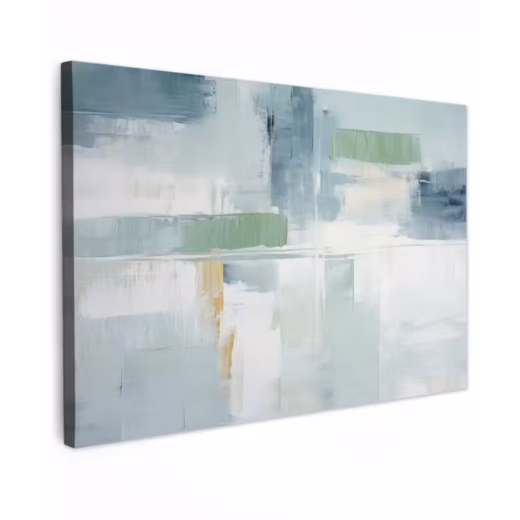 Canvas schilderij - Verf - Moderne kunst - Abstract - Grijs — 1