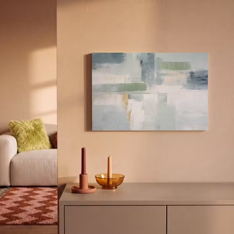 Canvas schilderij - Verf - Moderne kunst - Abstract - Grijs — 2
