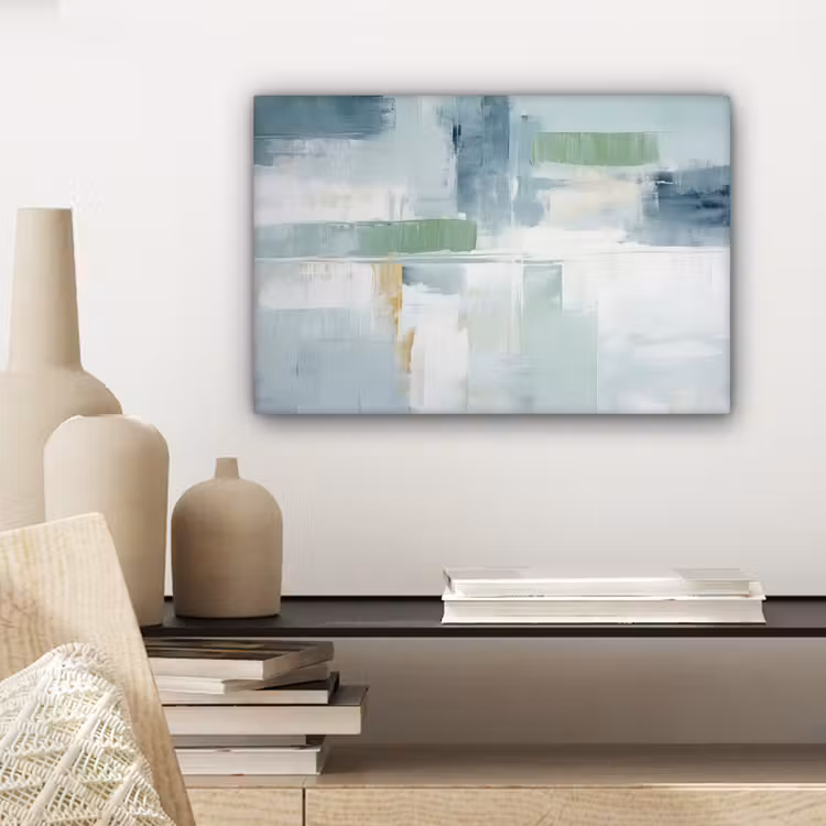 Canvas schilderij - Verf - Moderne kunst - Abstract - Grijs — 5