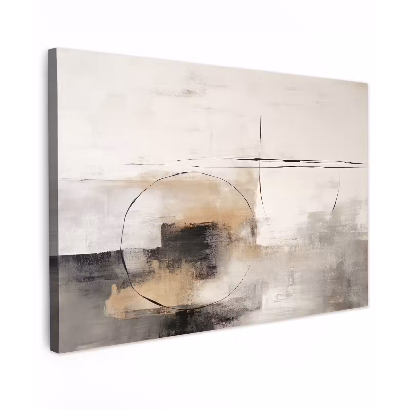 Canvas schilderij - Kunst - Abstract - Grijs - Industrieel — 1