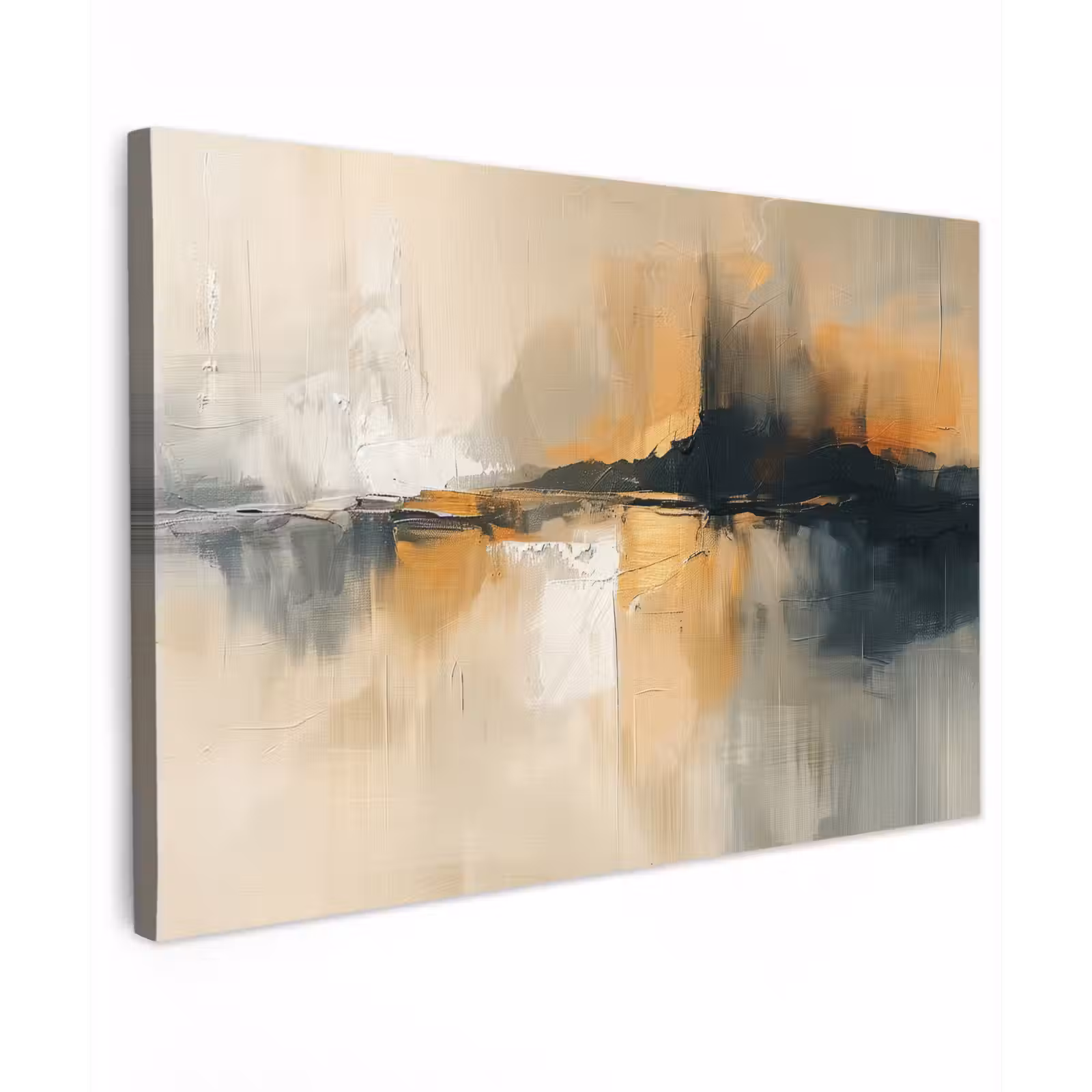 Canvas schilderij - Moderne kunst - Abstract - Zwart — 1
