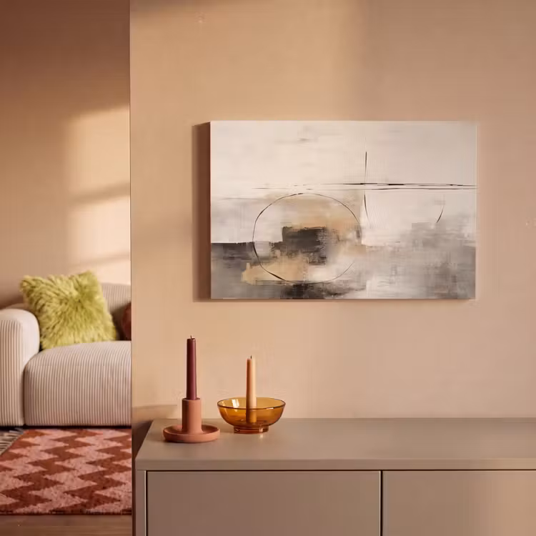Canvas schilderij - Kunst - Abstract - Grijs - Industrieel — 2