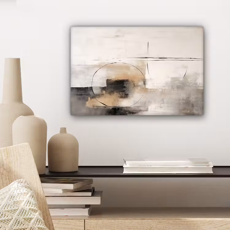 Canvas schilderij - Kunst - Abstract - Grijs - Industrieel — 5