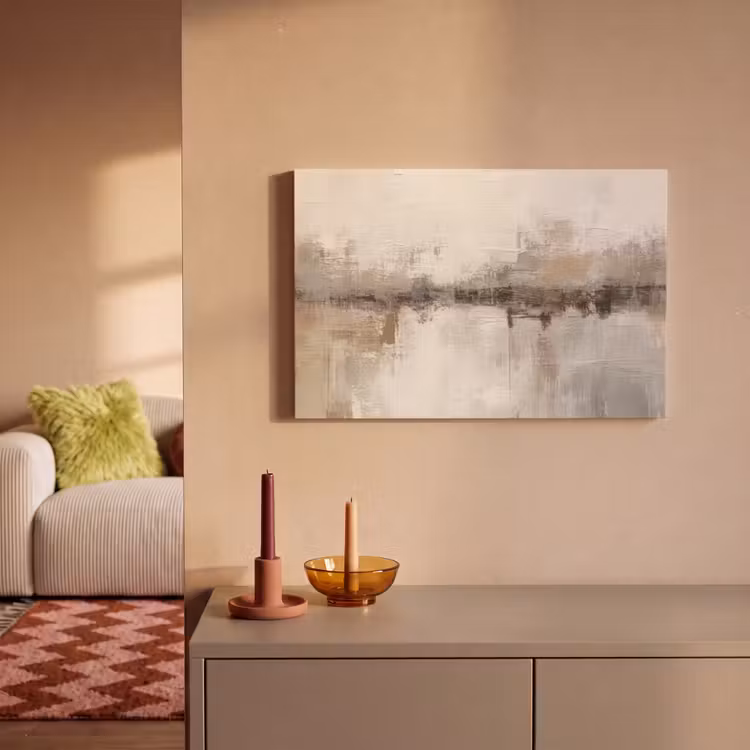 Canvas schilderij - Moderne kunst - Abstract - Beige — 2