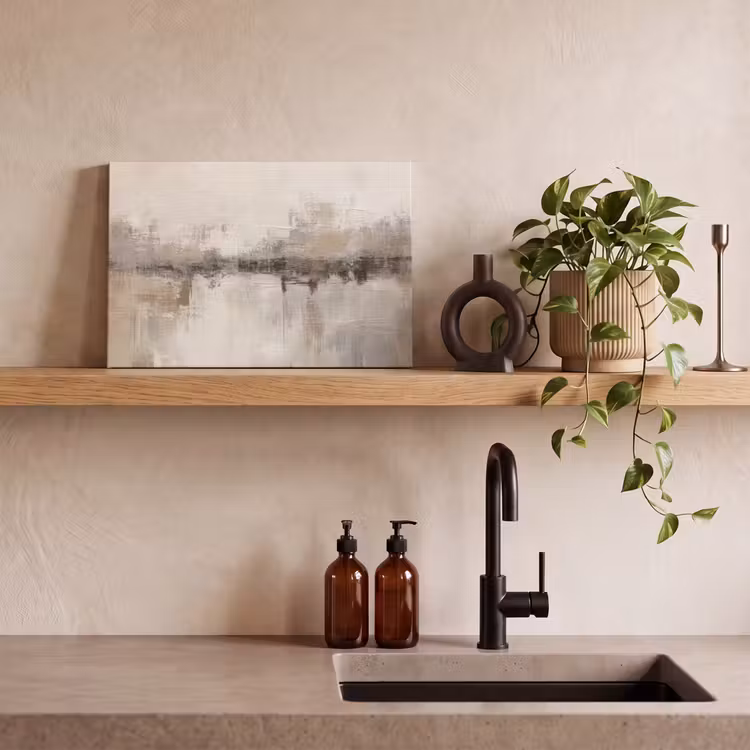 Canvas schilderij - Moderne kunst - Abstract - Beige — 3