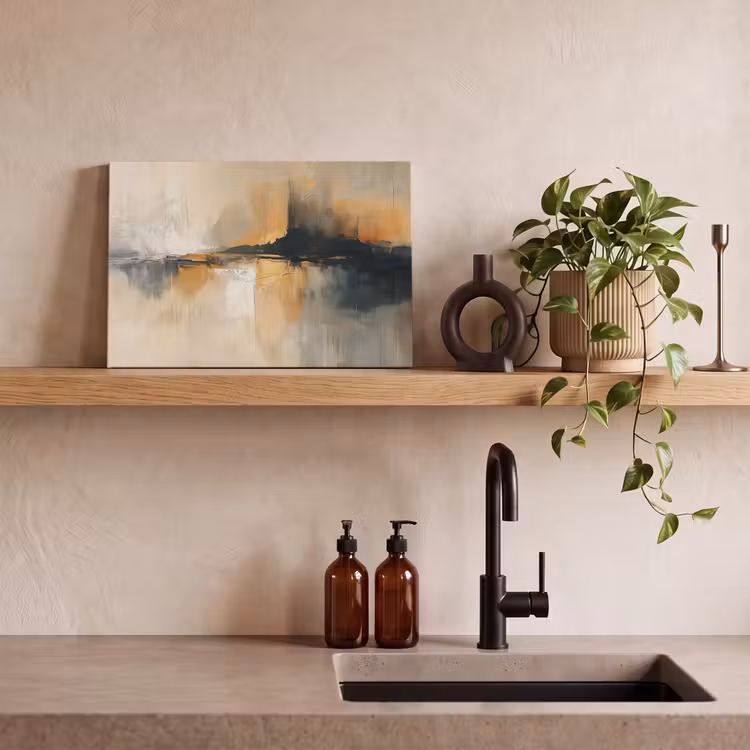Canvas schilderij - Moderne kunst - Abstract - Zwart — 3