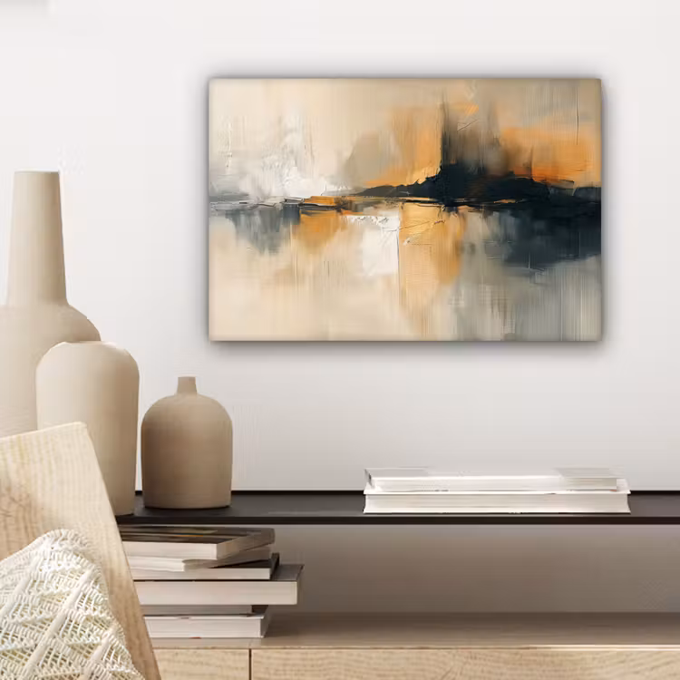 Canvas schilderij - Moderne kunst - Abstract - Zwart — 5