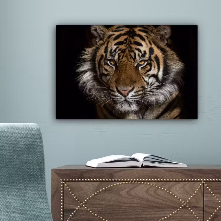 Canvas schilderij - Tijger - Wilde dieren - Portret — 4