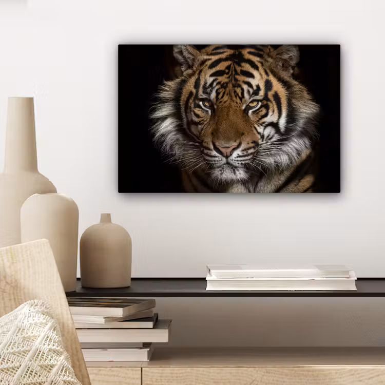 Canvas schilderij - Tijger - Wilde dieren - Portret — 5