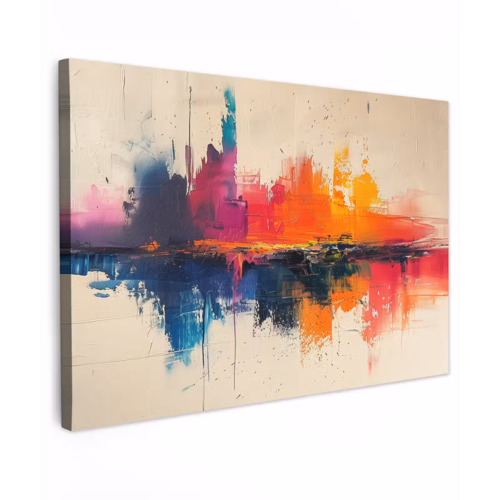 Canvas schilderij - Watercolor - Kunst - Modern — 1