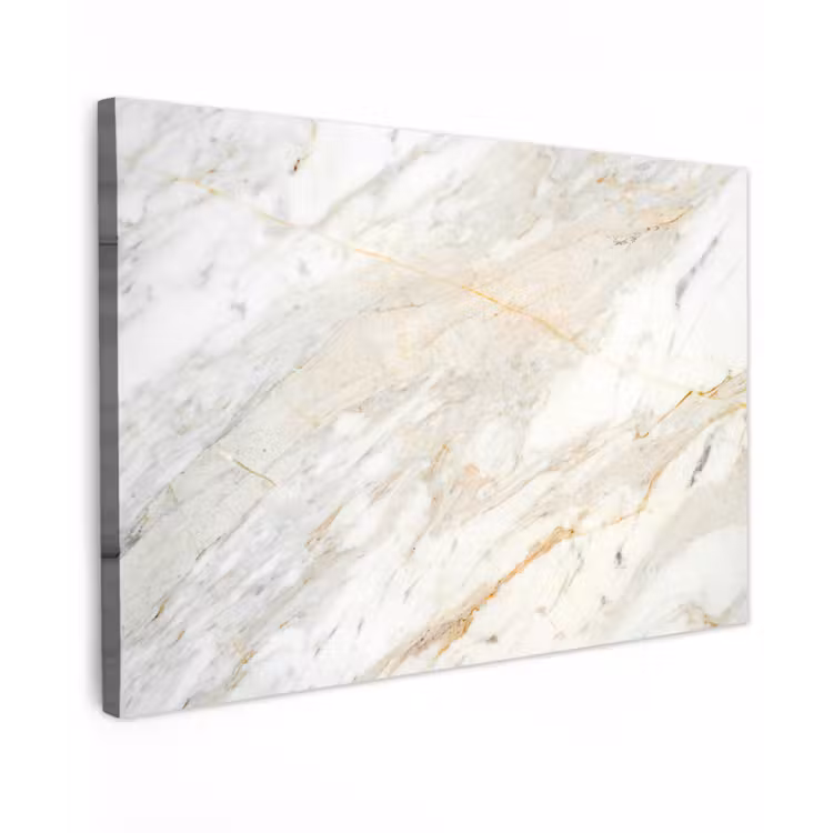Canvas schilderij - Zwart-wit foto van marmer — 1