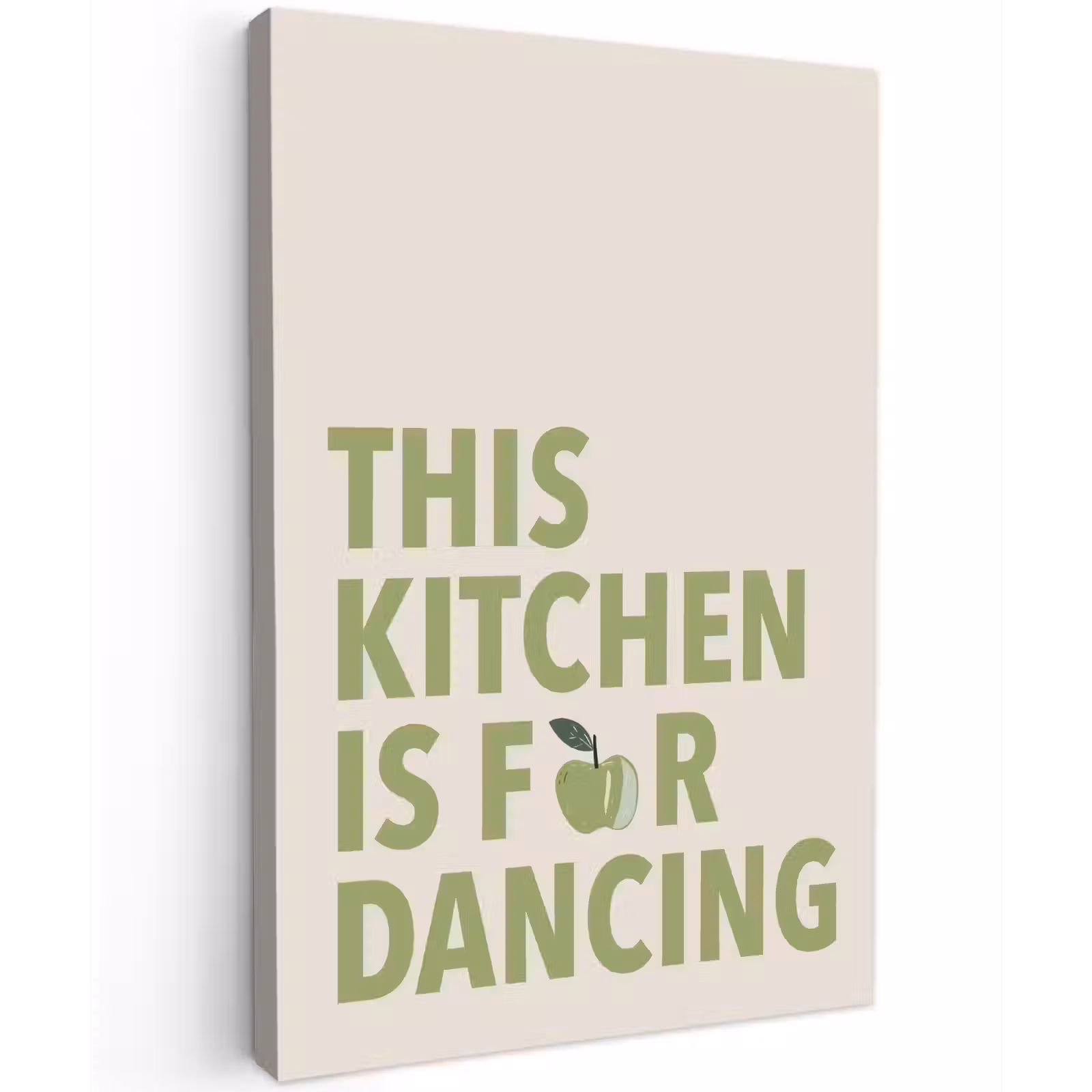 Canvas schilderij - Quote - Appel - Illustratie — 1