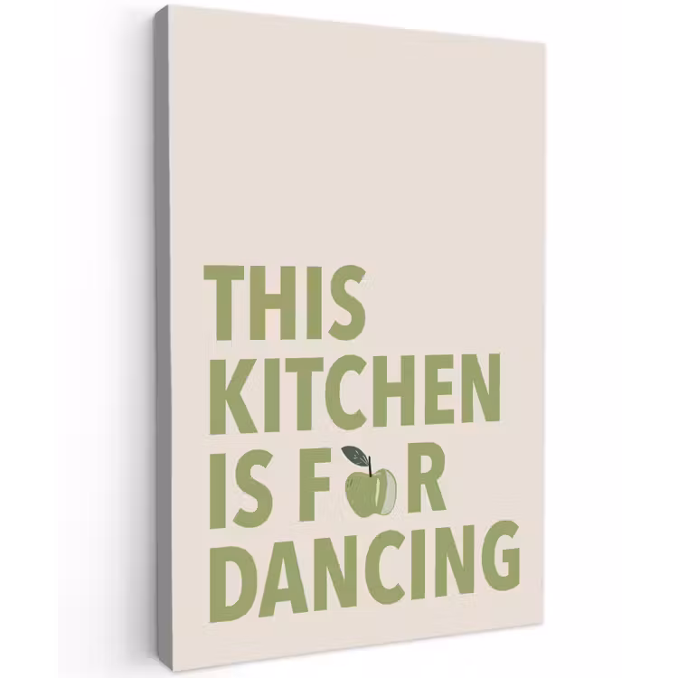 Canvas schilderij - Quote - Appel - Illustratie — 1