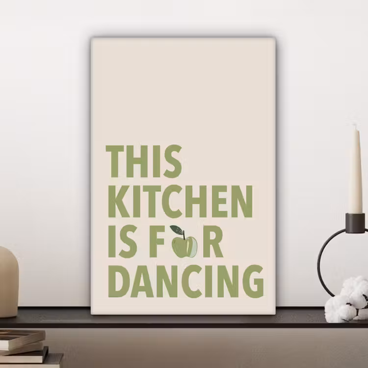 Canvas schilderij - Quote - Appel - Illustratie — 5