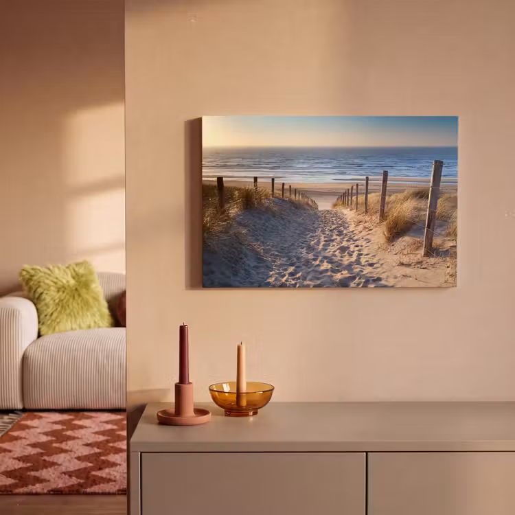 Canvas schilderij - Zand - Strand - Duin - Zee - Zomer — 2