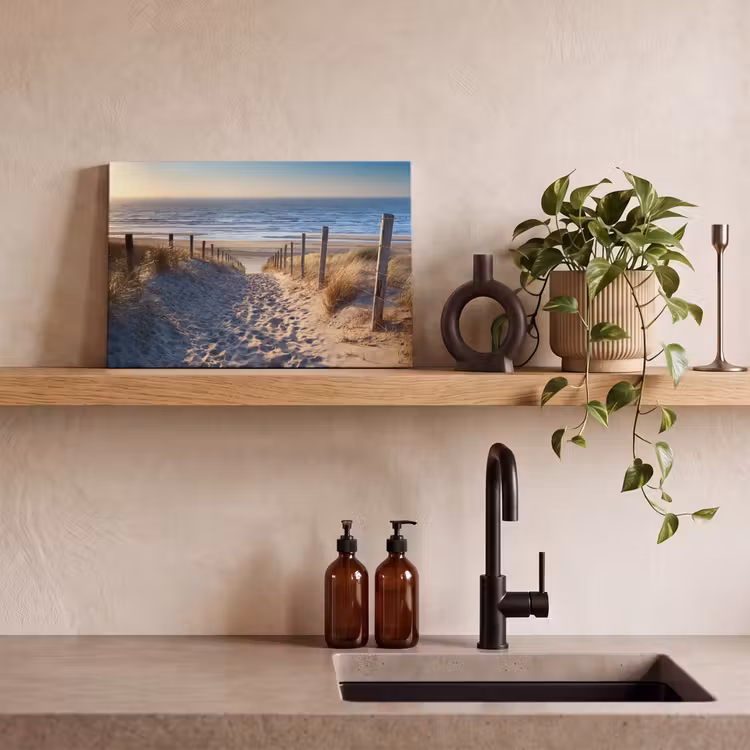 Canvas schilderij - Zand - Strand - Duin - Zee - Zomer — 3