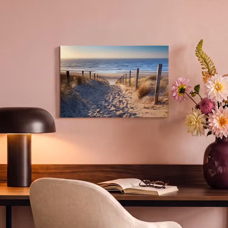Canvas schilderij - Zand - Strand - Duin - Zee - Zomer — 4